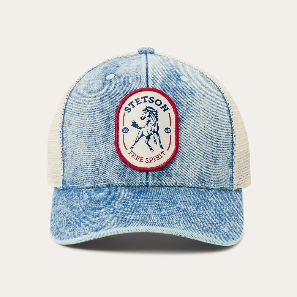 Free Spirit Trucker Hat Denim | Stetson Hats