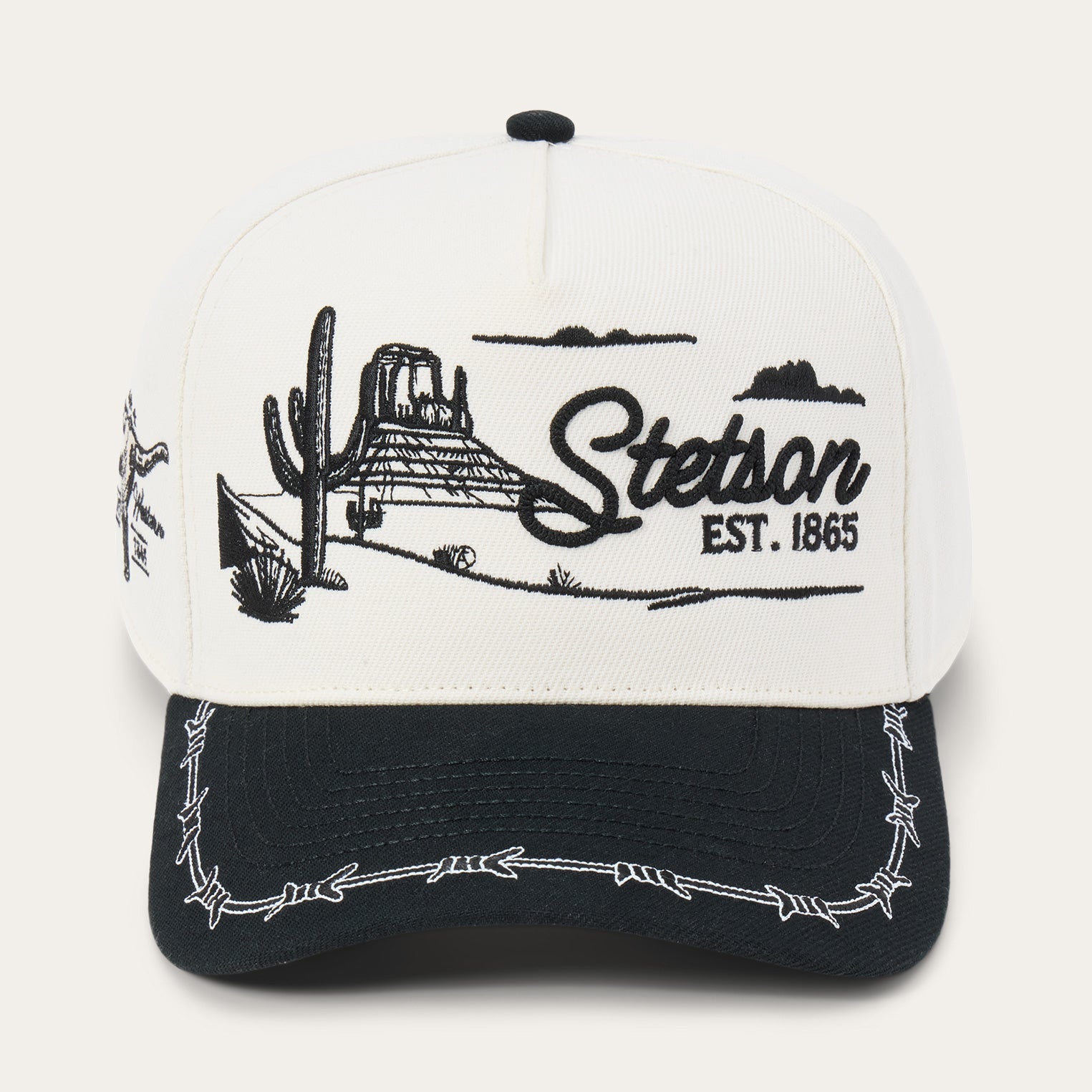 Landscape Trucker Hat Off White / Black | Stetson Hats