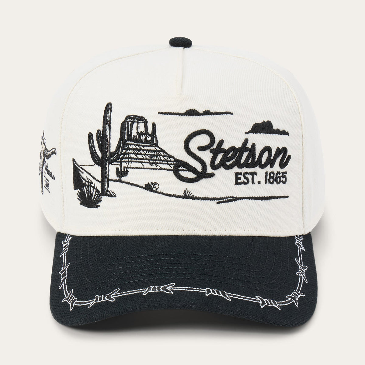 Landscape Trucker Hat Off White / Black | Stetson Hats