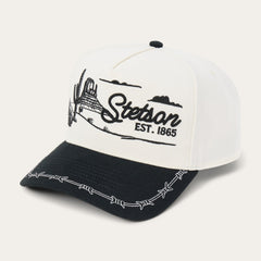 Landscape Trucker Hat Off White / Black | Stetson Hats