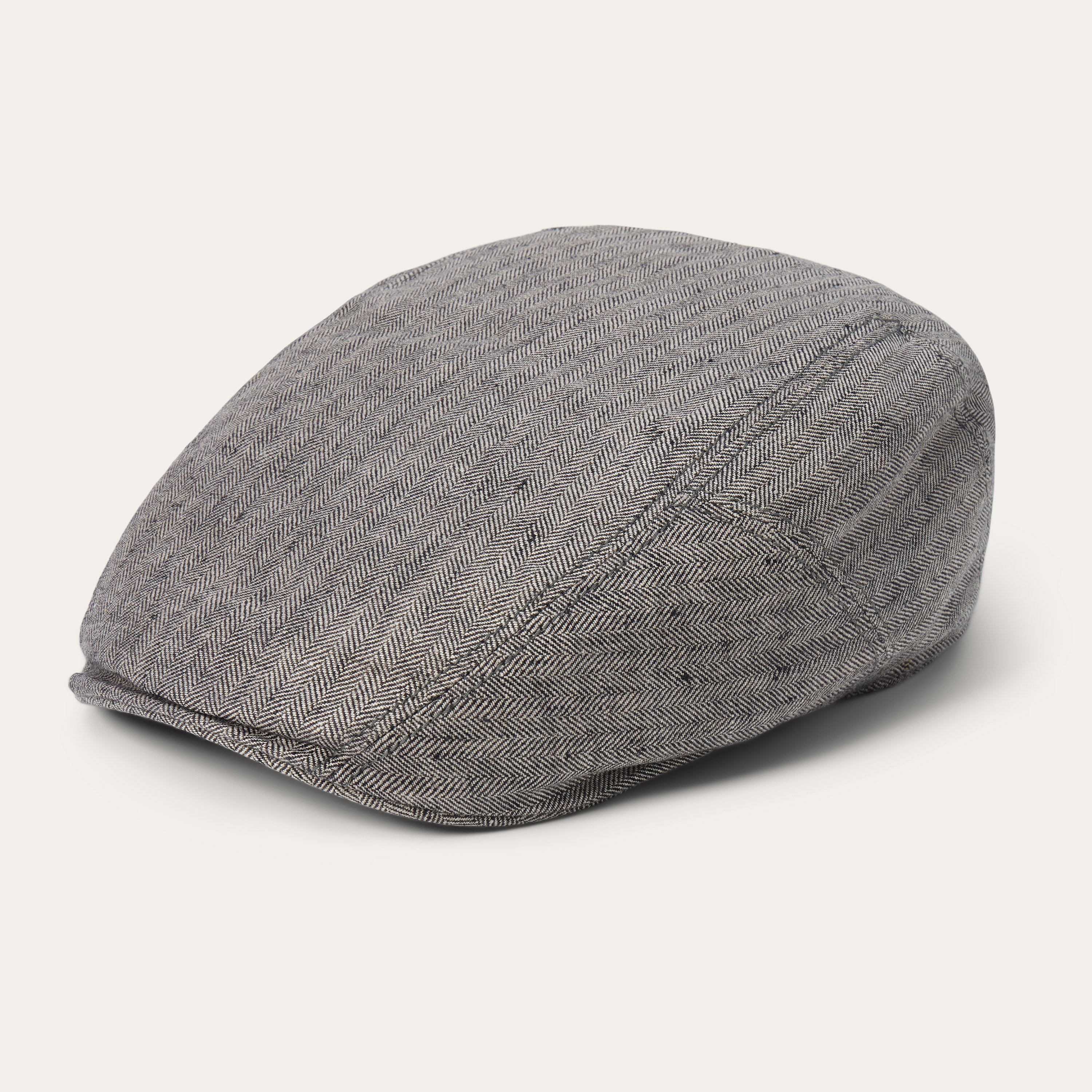 Linen Ivy Cap Grey Herringbone | Stetson Hats