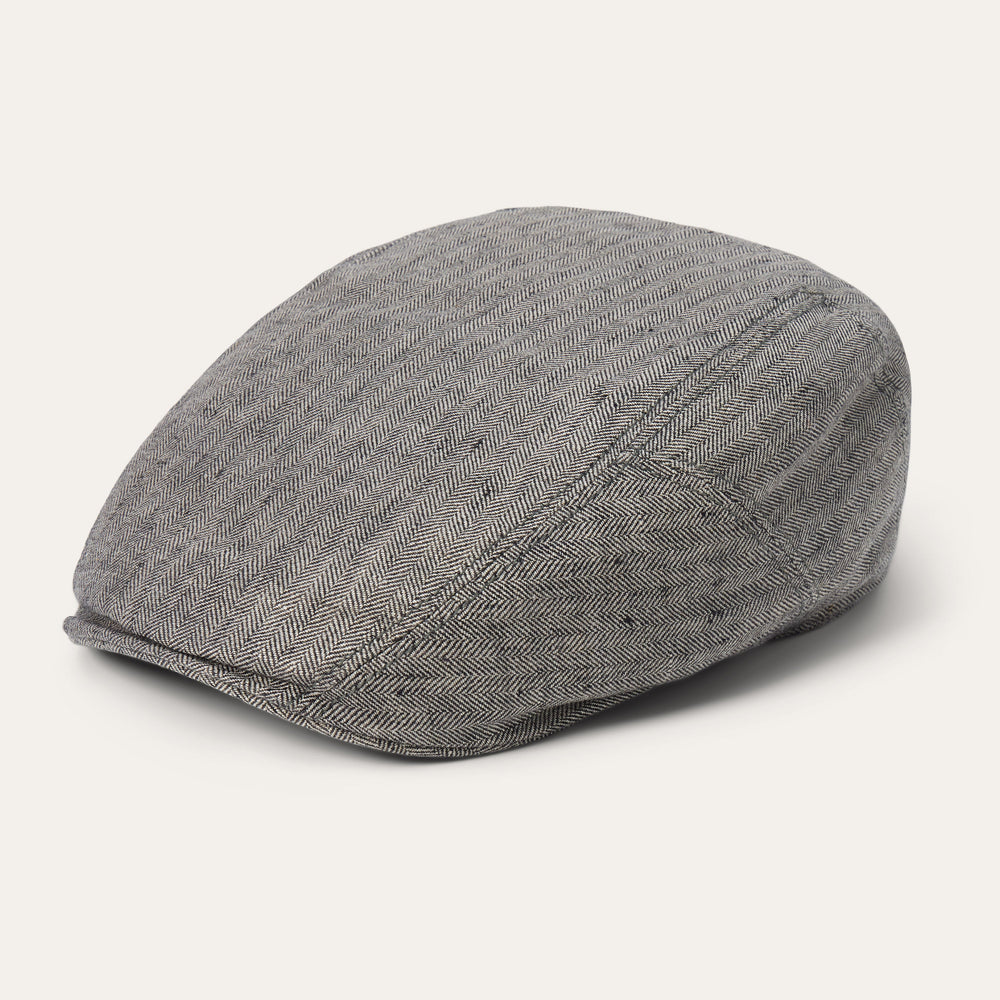Linen Ivy Cap Grey Herringbone | Stetson Hats