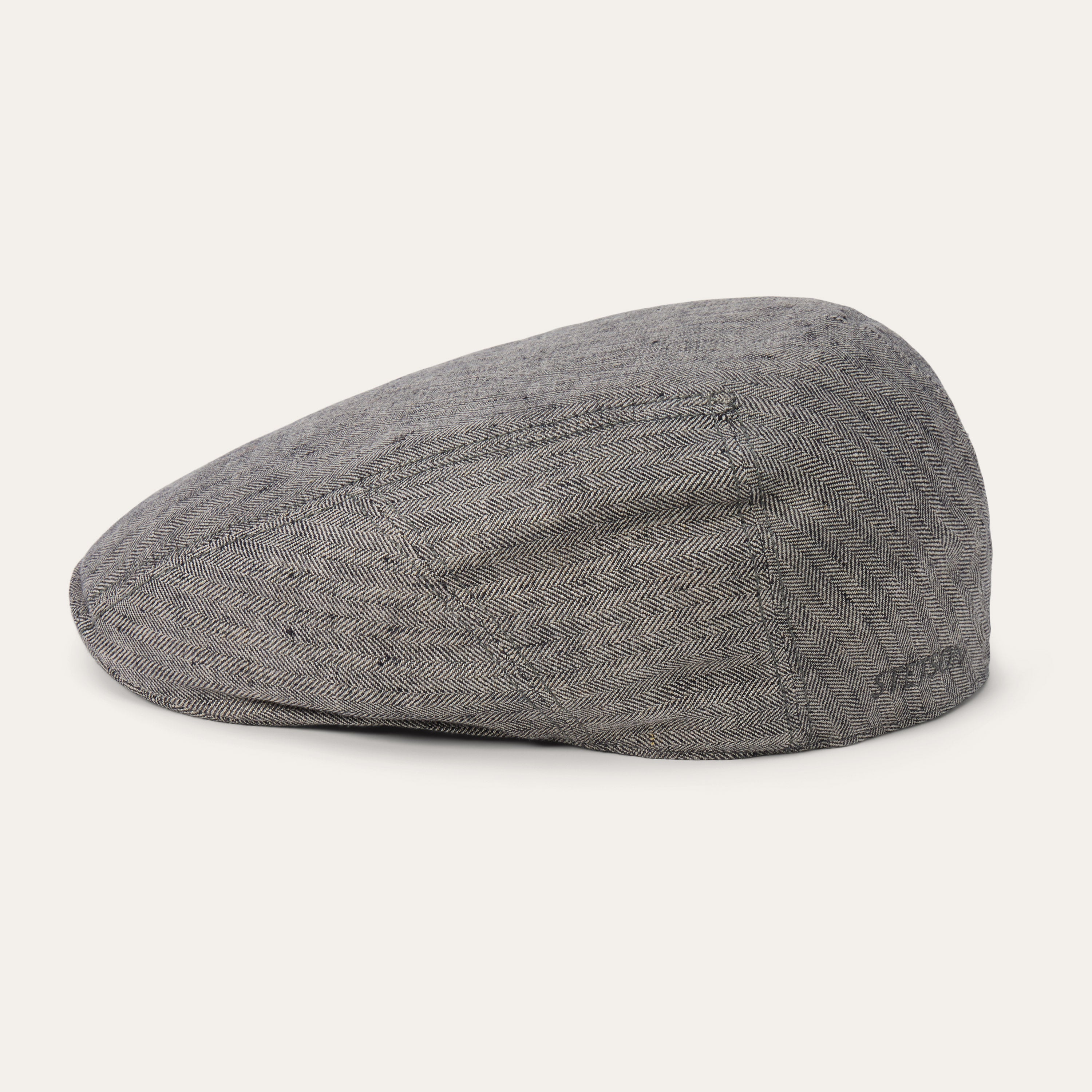 Linen Ivy Cap Grey Herringbone | Stetson Hats