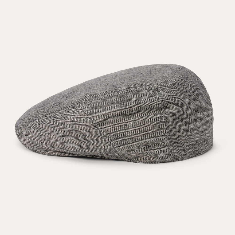 Linen Ivy Cap Grey Herringbone | Stetson Hats