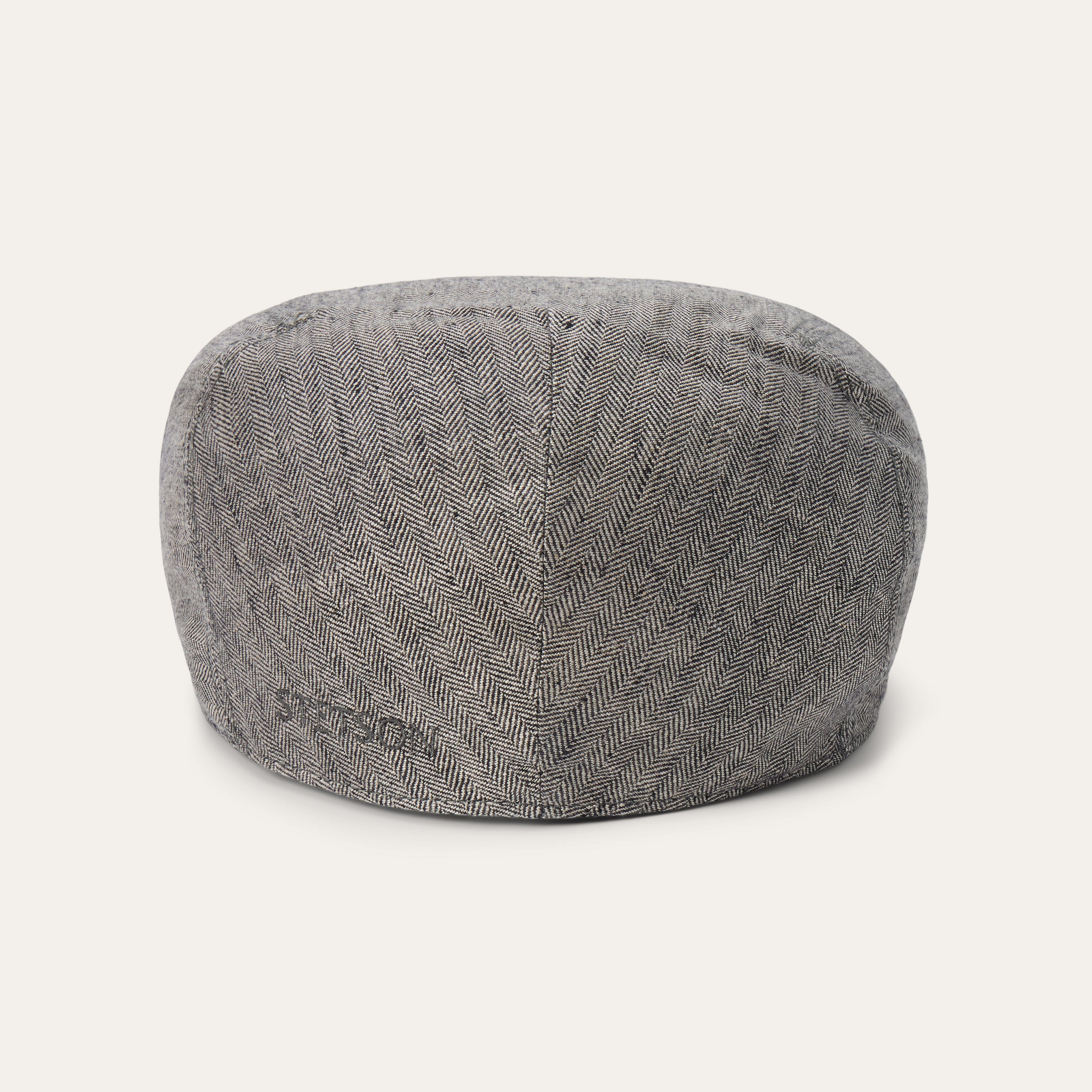 Linen Ivy Cap Grey Herringbone | Stetson Hats