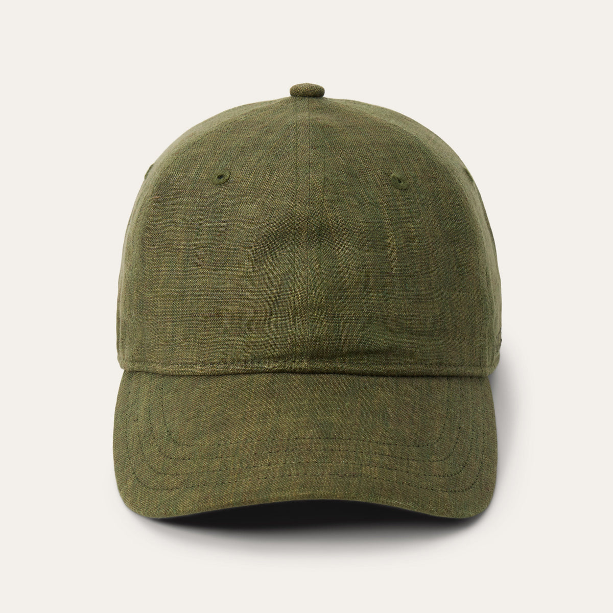 Linen Baseball Cap Olive | Stetson Hats