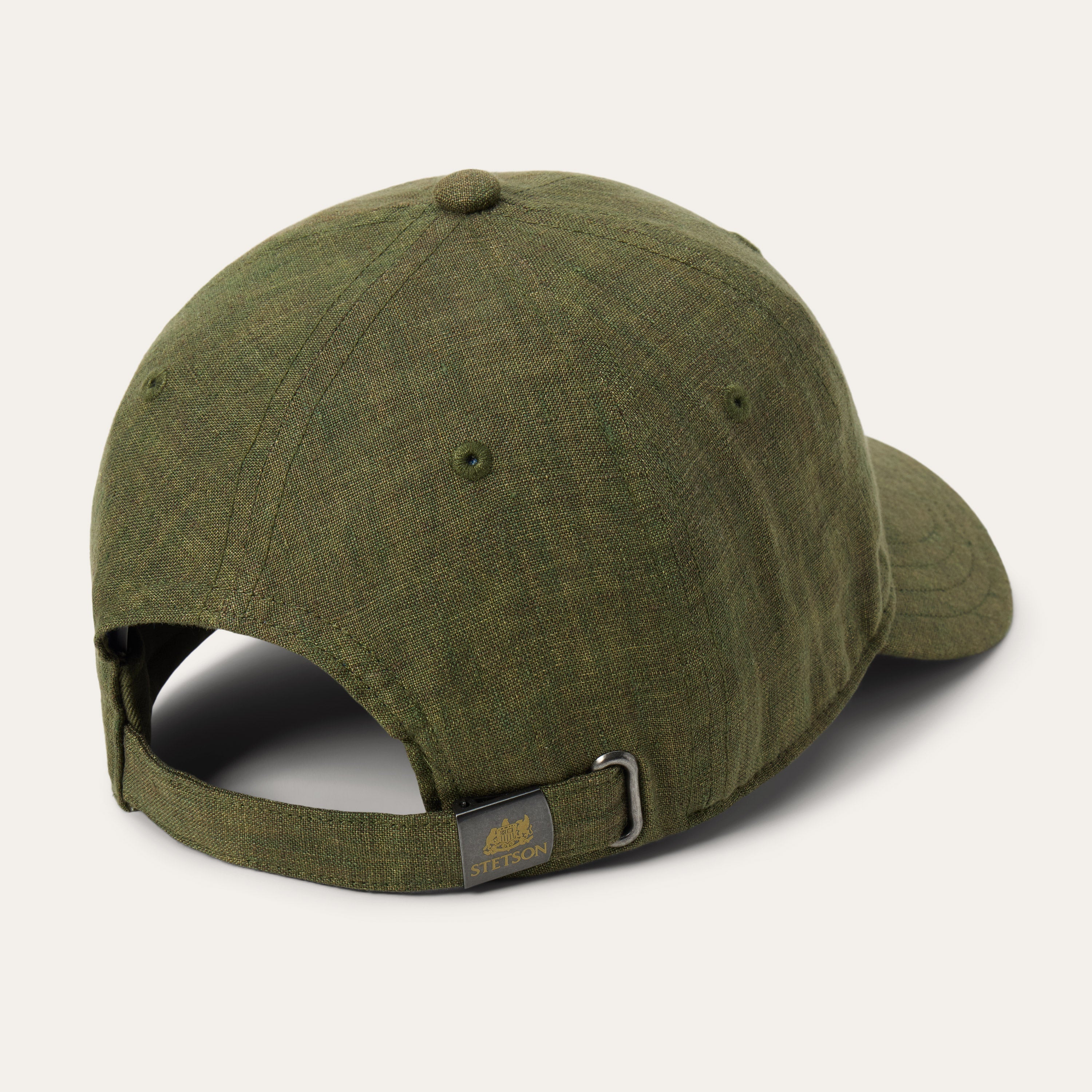 Linen Baseball Cap Olive | Stetson Hats