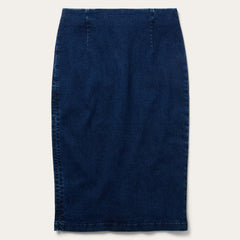 Stretch Denim Pencil Skirt Blue | Stetson Women