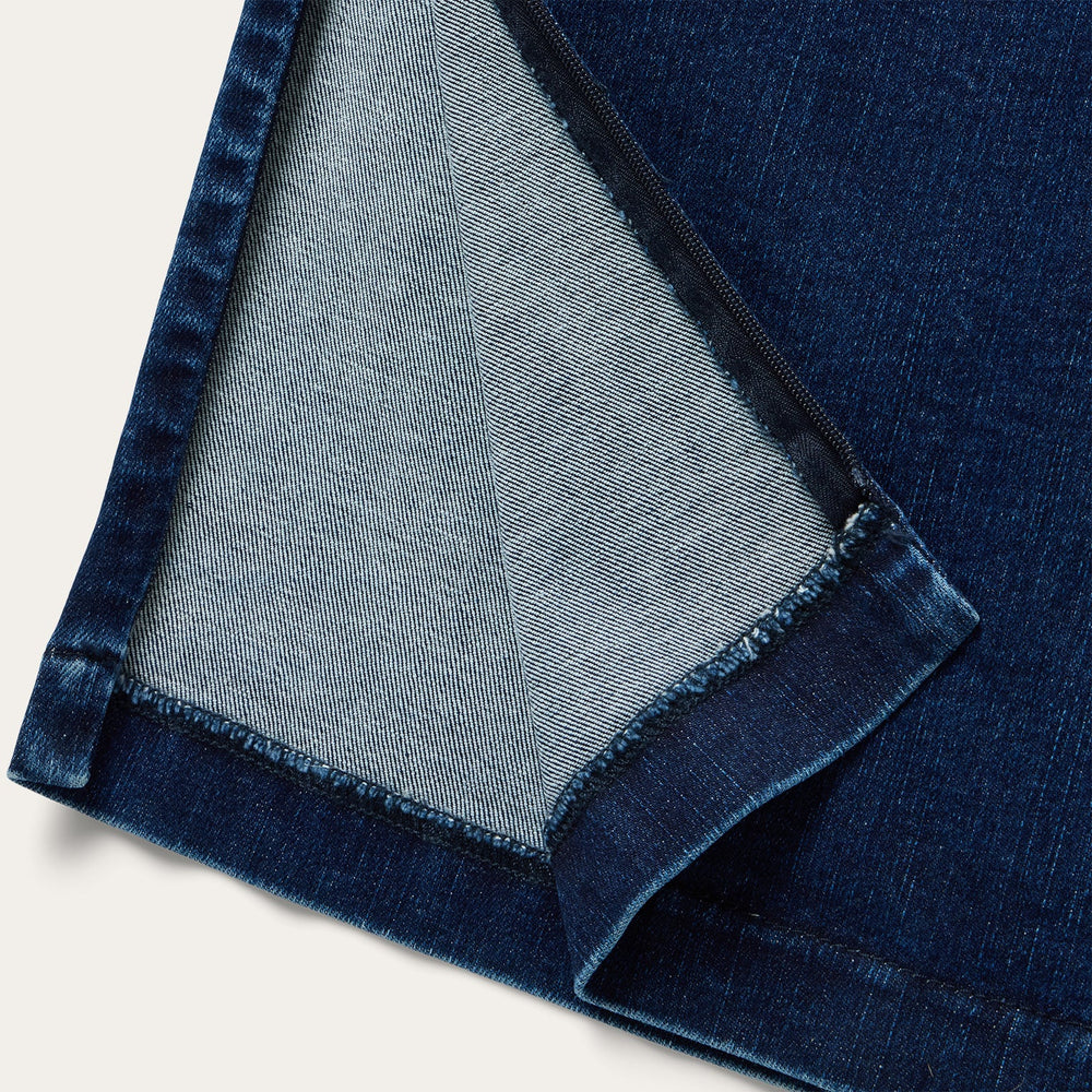 Stretch Denim Pencil Skirt Blue | Stetson Women