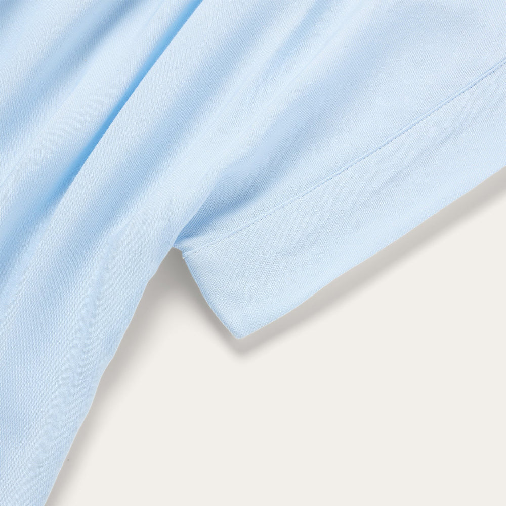 Twill Collared Blouse Blue | Stetson Women