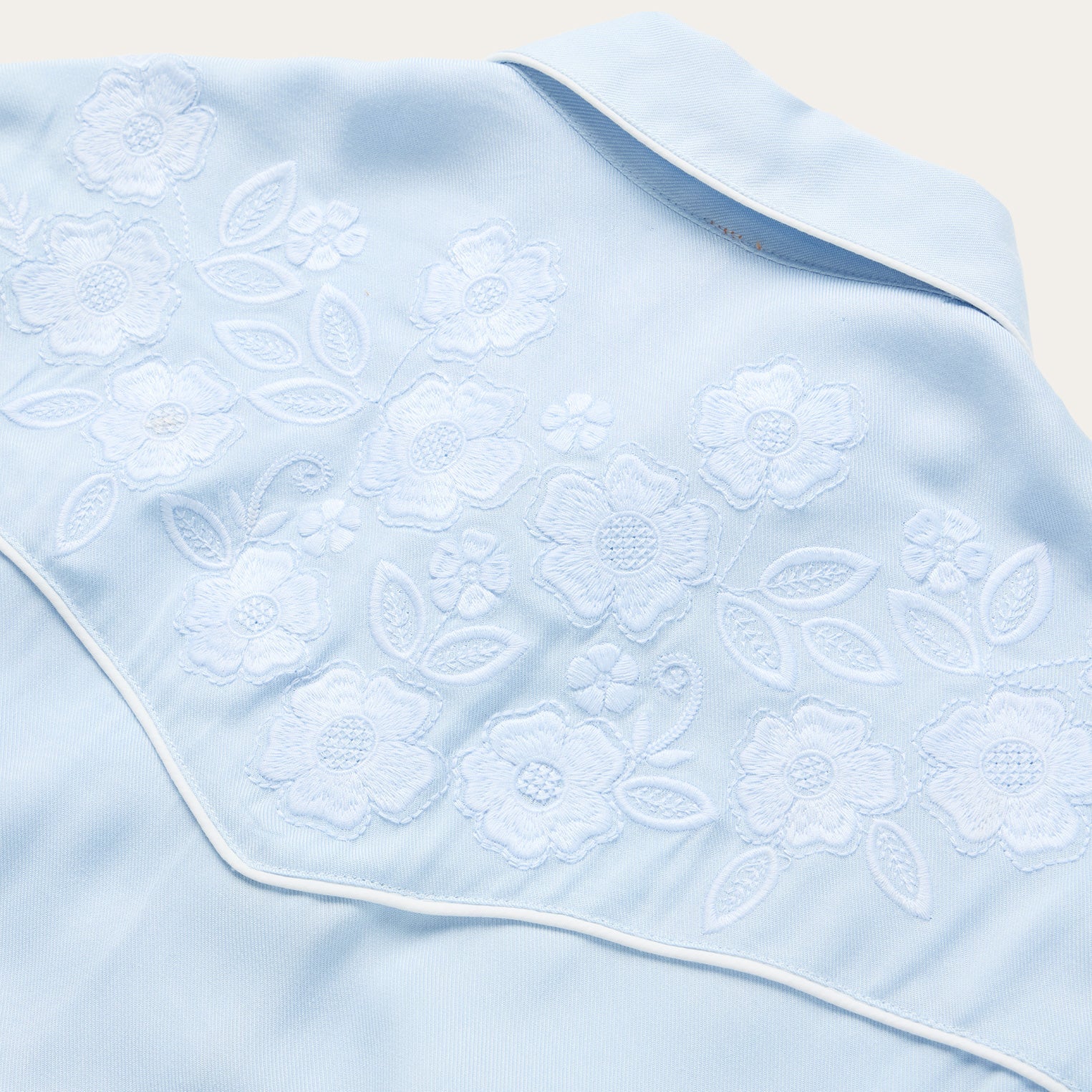 Embroidered Retro Western Shirt Blue | Stetson Women