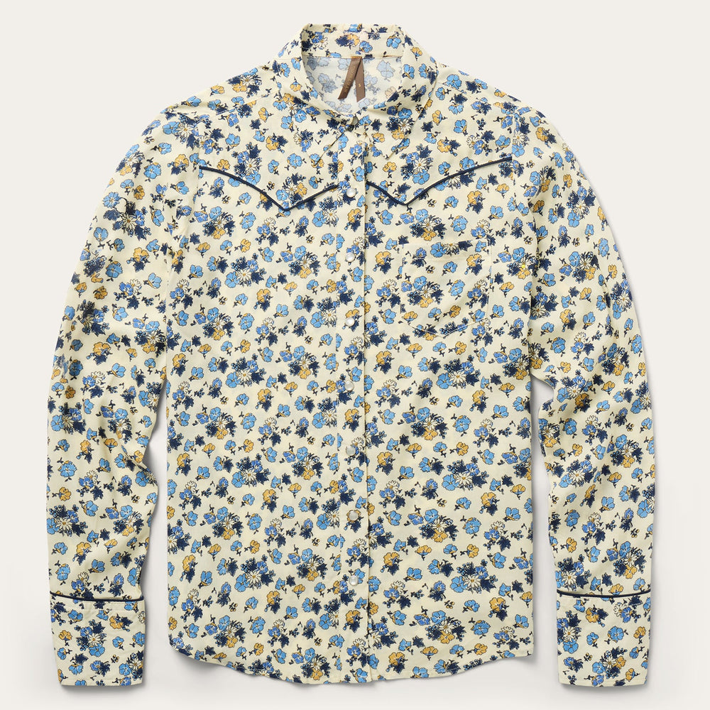 Field Flowers Print Shirt Yellow | Stetson Women