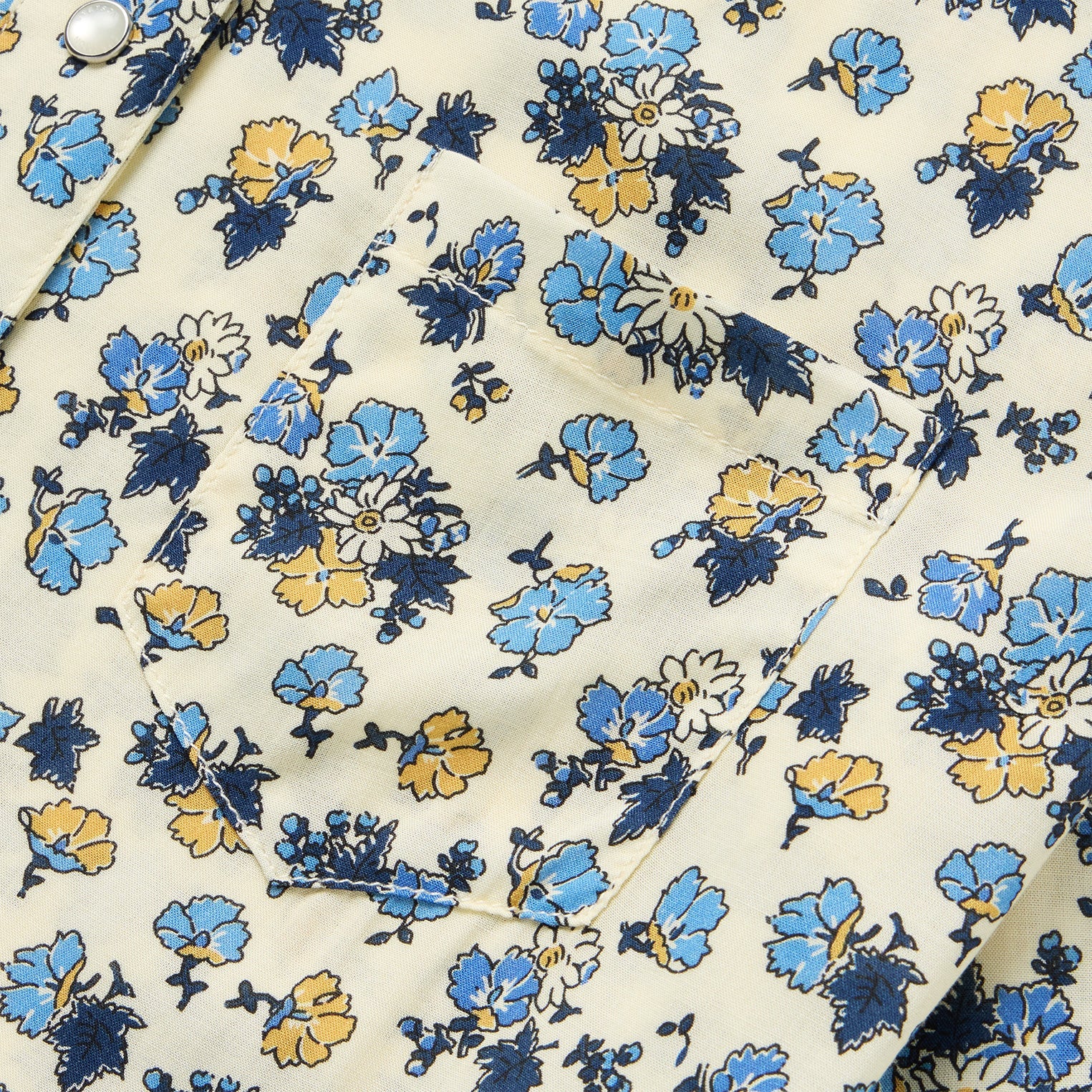 Field Flowers Print Shirt Yellow | Stetson Women