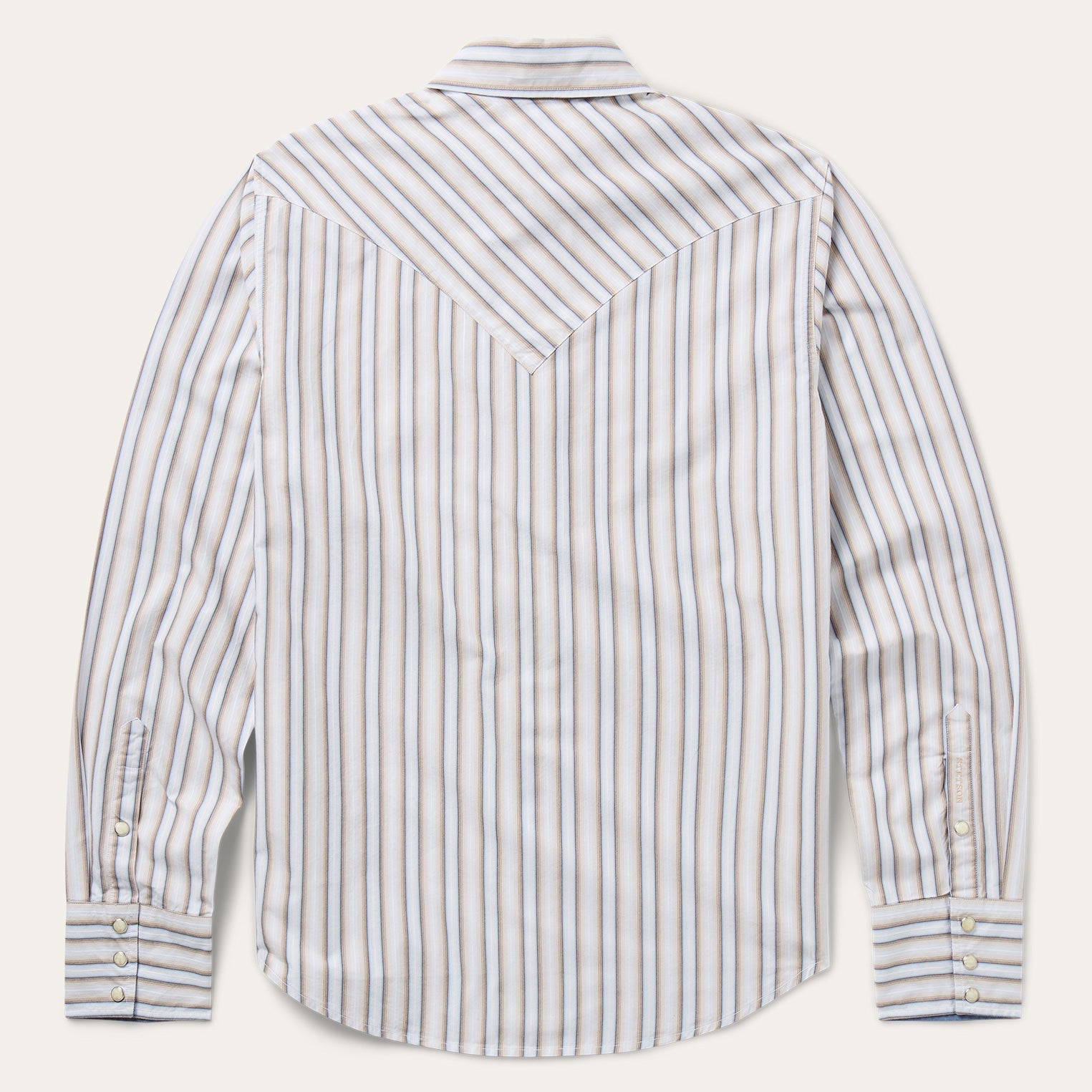Ombre Stripe Western Shirt Brown | Stetson Men