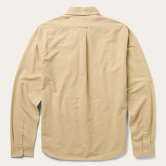 Peached Oxford Button-Down Shirt Tan | Stetson Men