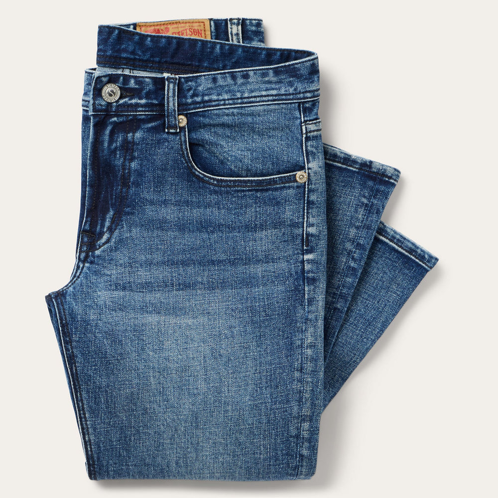 1015 Rocker Fit Stretch Jeans Blue | Stetson Men