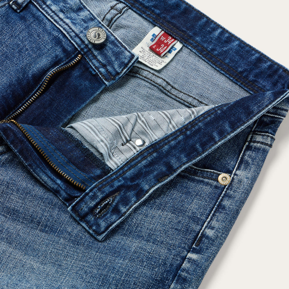 1015 Rocker Fit Stretch Jeans Blue | Stetson Men