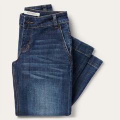 214 Trouser Fit Jeans Blue | Stetson Women