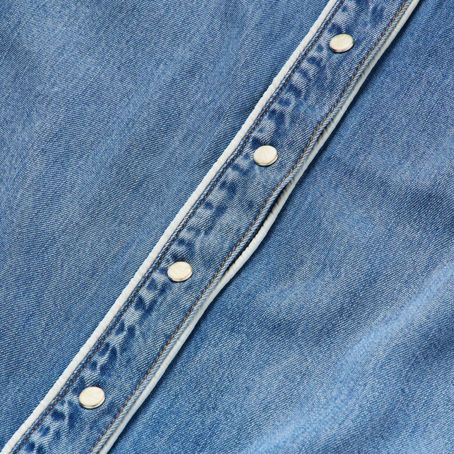 Sleeveless Denim Western Shirt Blue | Stetson Women