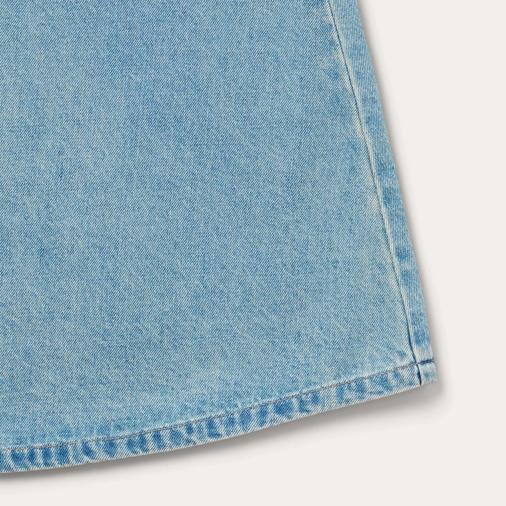 Light Wash Denim Skirt Blue | Stetson Women
