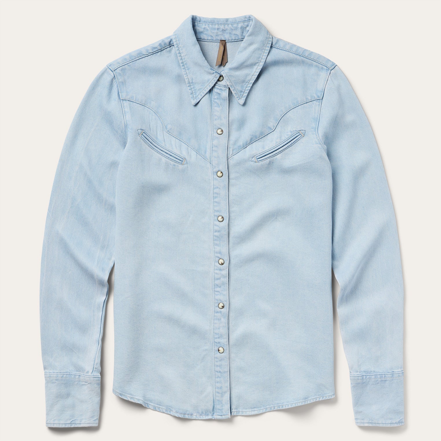 Arrow Pocket Denim Shirt Blue | Stetson Women
