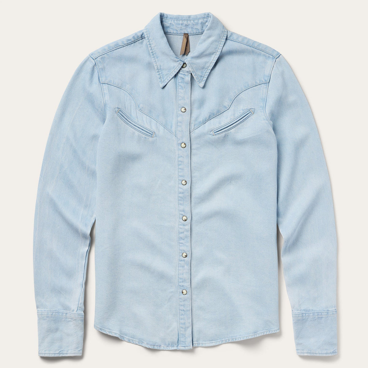 Arrow Pocket Denim Shirt Blue | Stetson Women