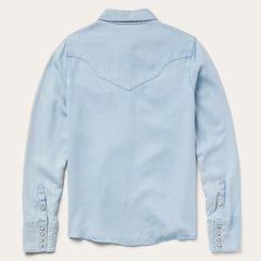 Arrow Pocket Denim Shirt Blue | Stetson Women