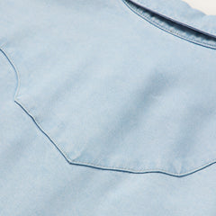 Arrow Pocket Denim Shirt Blue | Stetson Women
