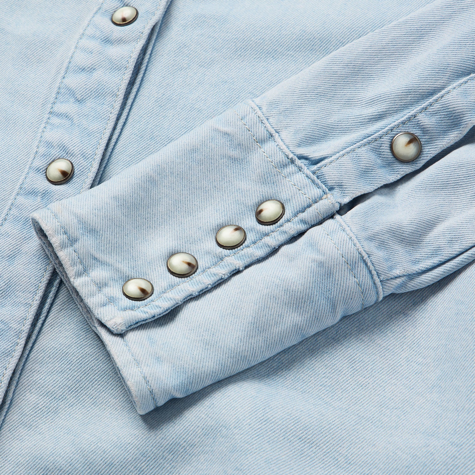 Arrow Pocket Denim Shirt Blue | Stetson Women