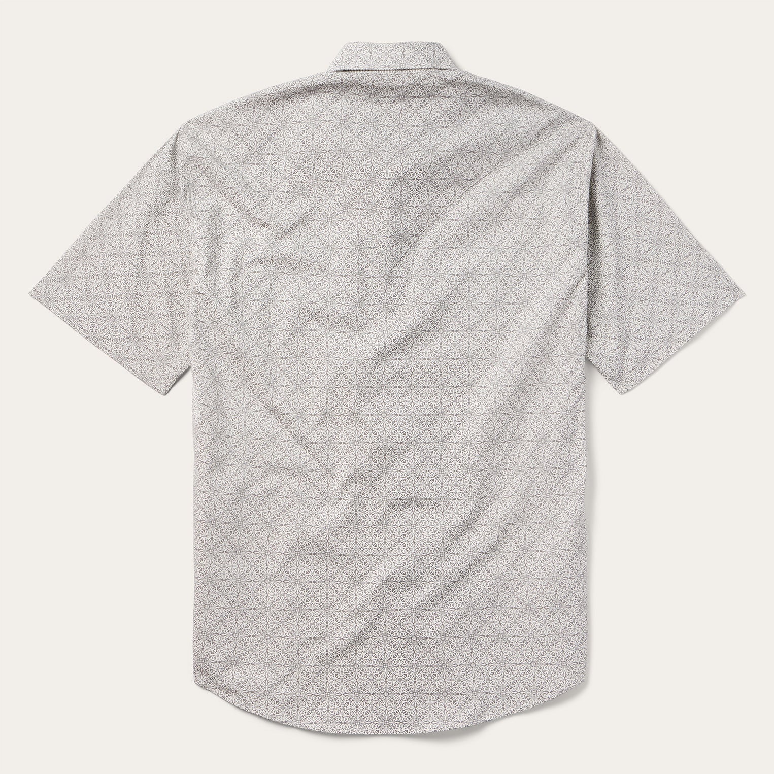 Pewter Filigree Short-Sleeve Western Shirt Grey | Stetson Men
