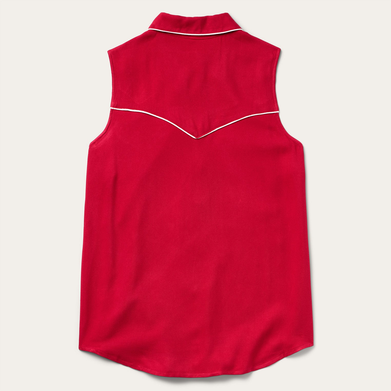 Sleeveless Retro Western Shirt Red | Stetson Women