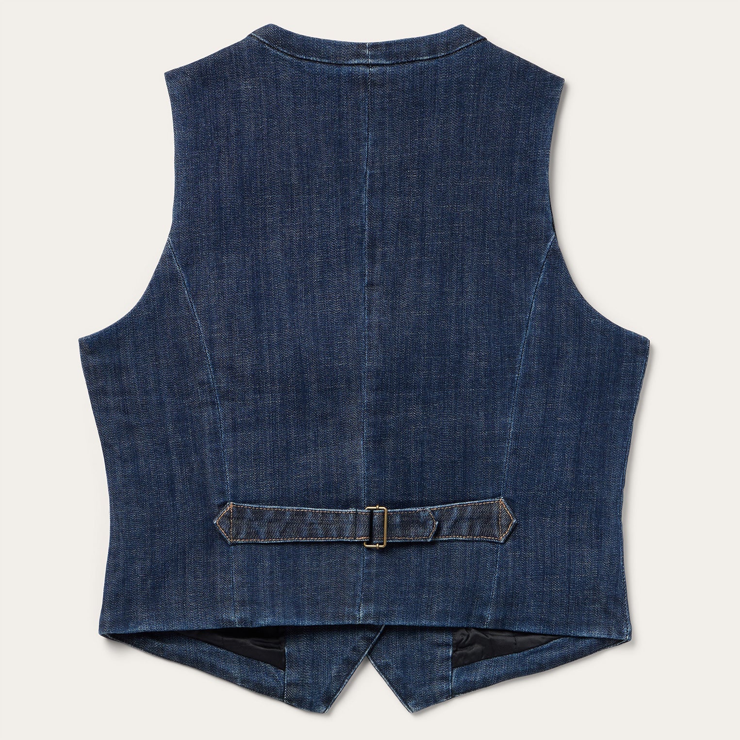 Dark Wash Stretch Denim Vest Blue | Stetson Women