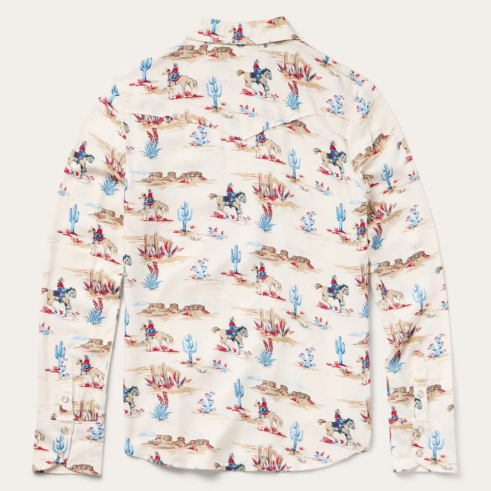 Desert Trail Print Western Shirt White | Stetson Women