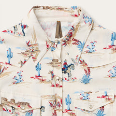 Desert Trail Print Western Shirt White | Stetson Women