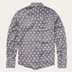 Horse Pennies Print Western Shirt Grey | Stetson Women