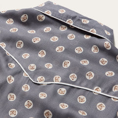 Horse Pennies Print Western Shirt Grey | Stetson Women