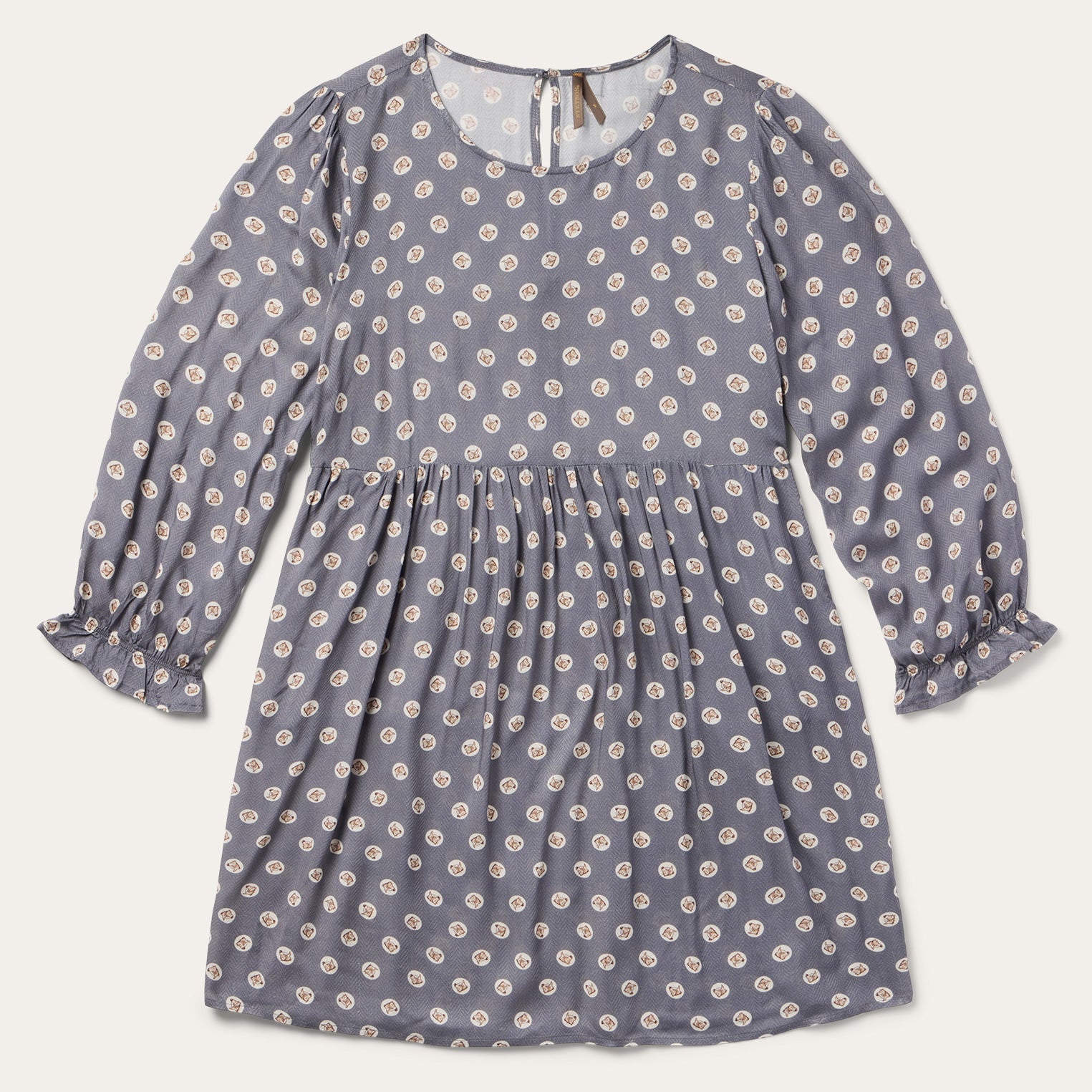 Horse Pennies Print Dress Grey | Stetson Women