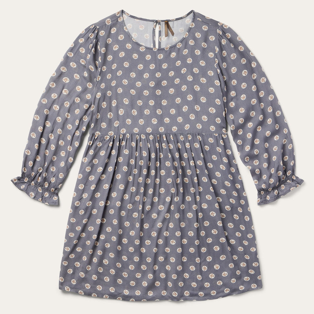 Horse Pennies Print Dress Grey | Stetson Women