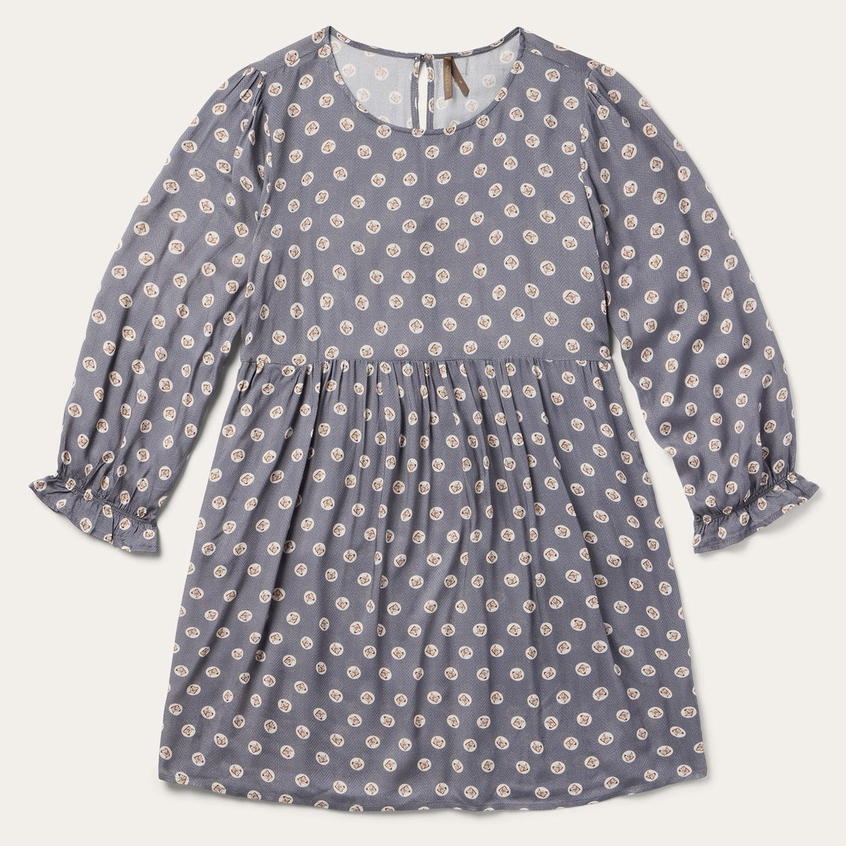 Horse Pennies Print Dress Grey | Stetson Women