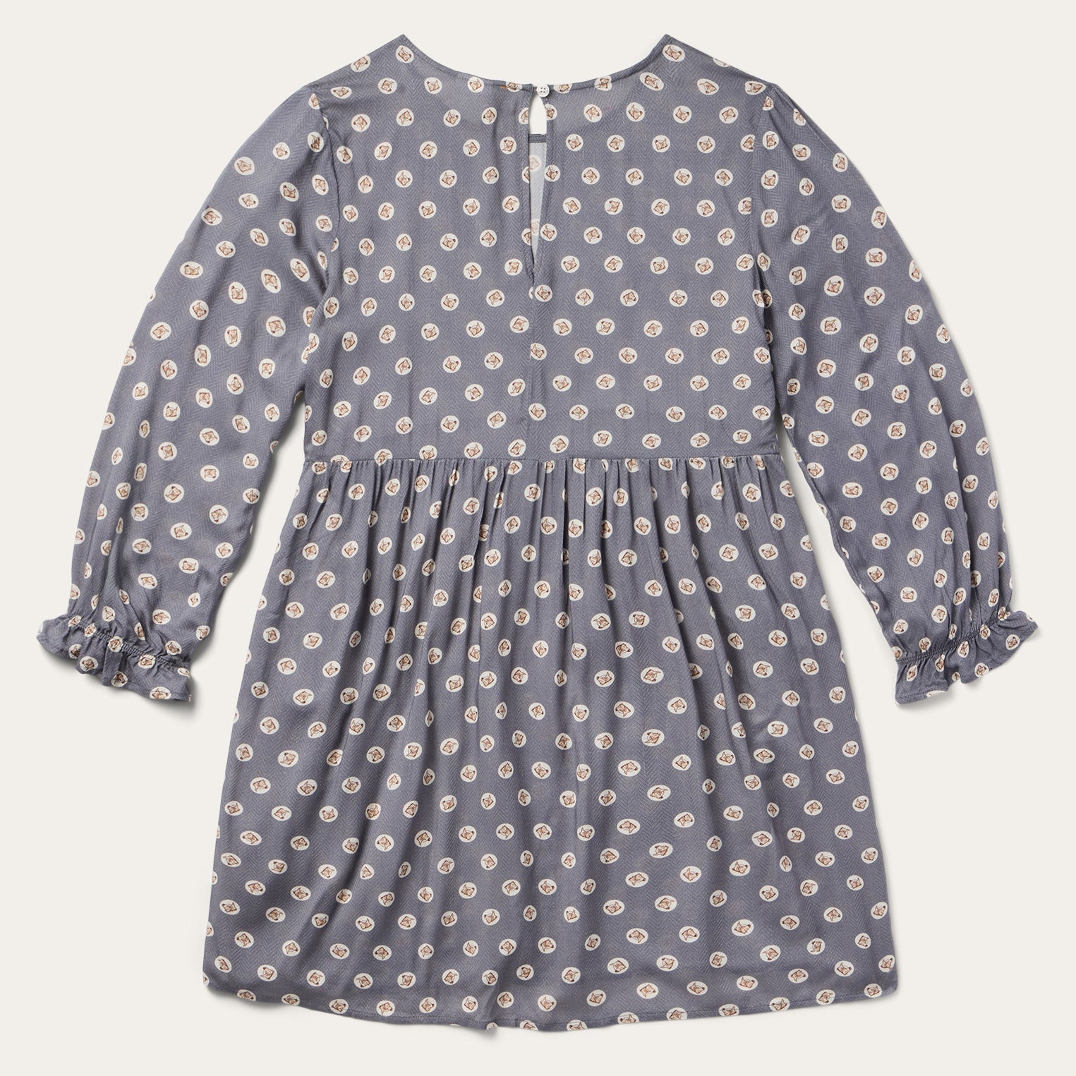 Horse Pennies Print Dress Grey | Stetson Women