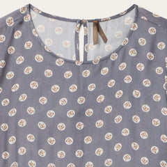 Horse Pennies Print Dress Grey | Stetson Women
