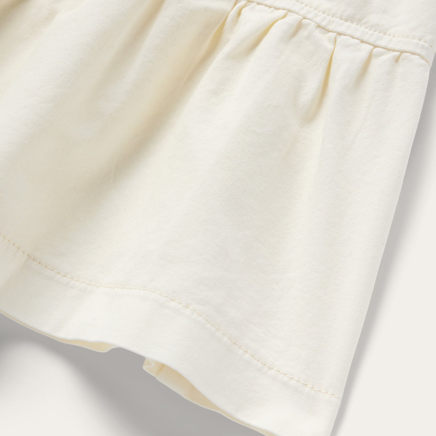 Cream Denim Tiered Dress White | Stetson Women