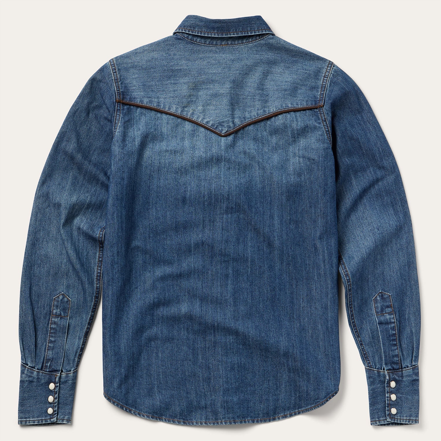 Piped Dark Denim Western Shirt Blue | Stetson Women