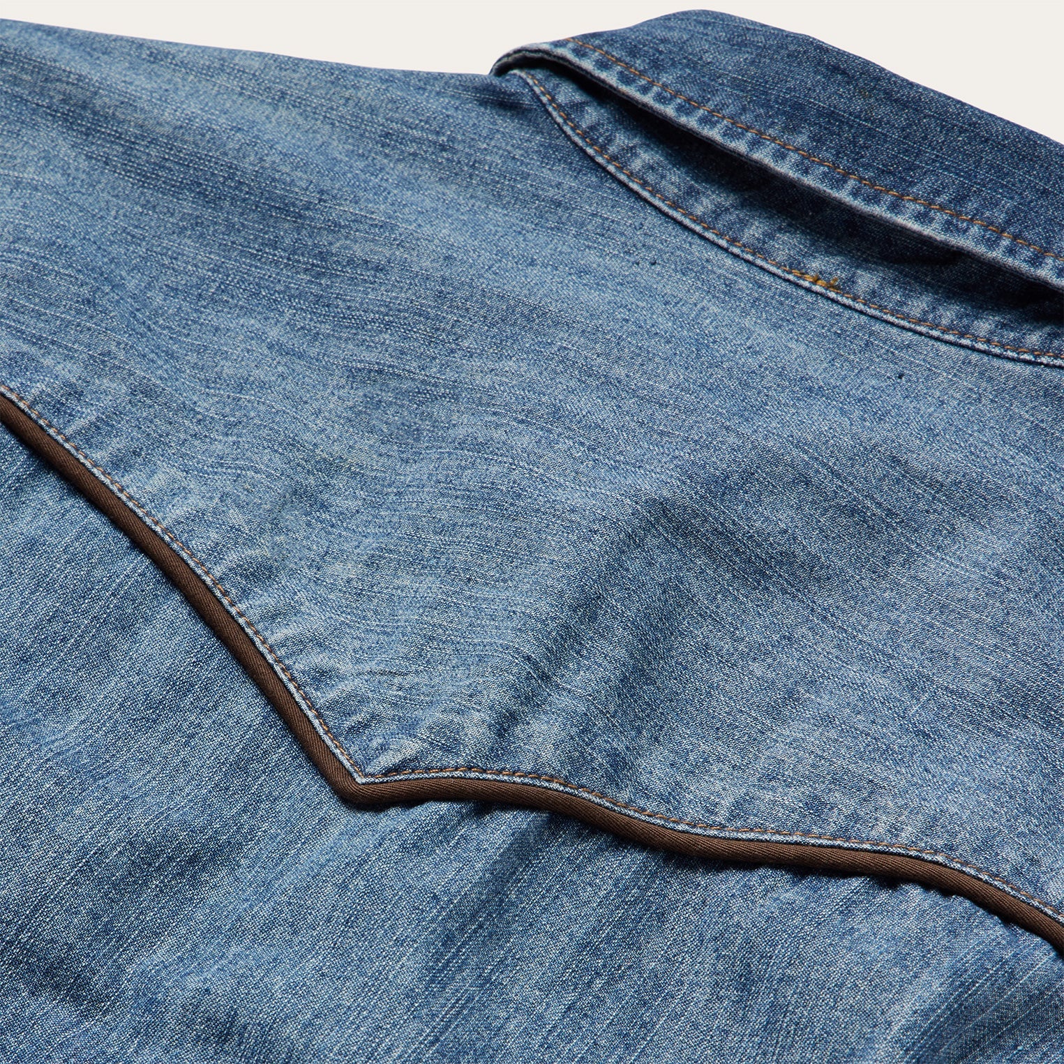 Piped Dark Denim Western Shirt Blue | Stetson Women