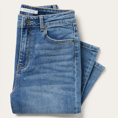 915 High Rise Straight Fit Jeans Blue | Stetson Women