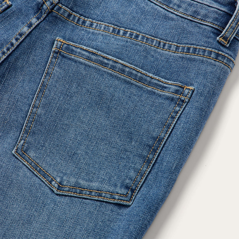 915 High Rise Straight Fit Jeans Blue | Stetson Women