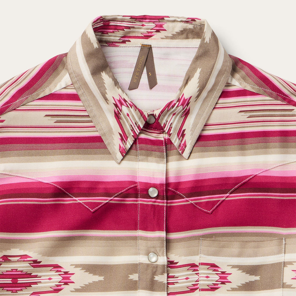 Scarlet Serape Western Shirt Red | Stetson Women