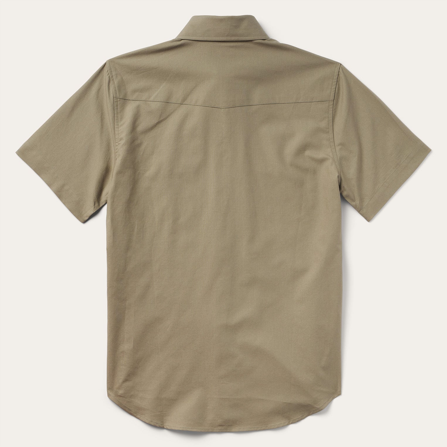 Olive Oxford Short Sleeve Western Shirt Olive | Stetson Men