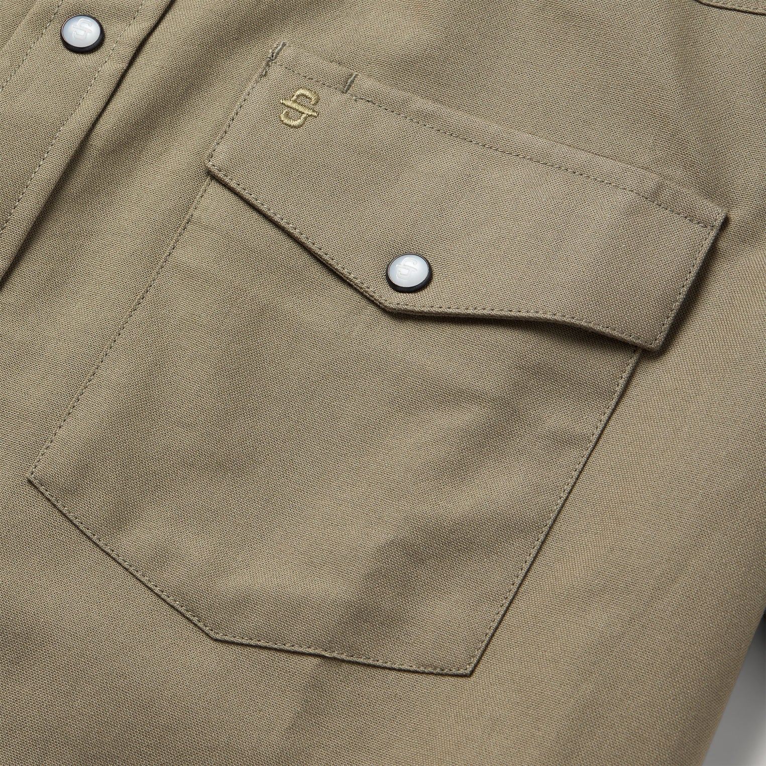 Olive Oxford Short Sleeve Western Shirt Olive | Stetson Men