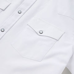White Oxford Short Sleeve Western Shirt White | Stetson Men